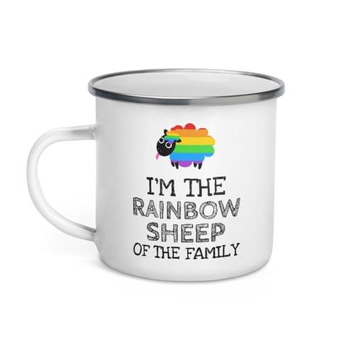 Емайлирано канче "Rainbow Shееp" - 2