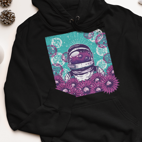 Дамска худи рокля &amp;quot;Floral astronaut&amp;quot; - 1