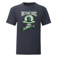 Мъжка тениска "This Place Sucks" - small - 10