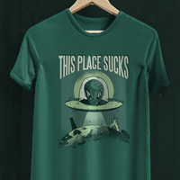 Мъжка тениска "This Place Sucks" - small - 0