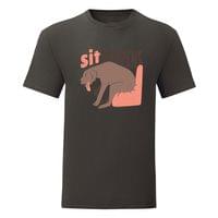 Мъжка тениска "Sit Happens" - small - 3
