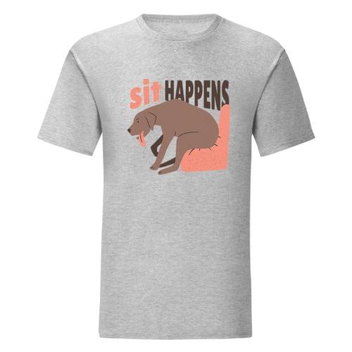 Мъжка тениска "Sit Happens" - 2