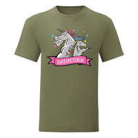 Тениска "Daddy Unicorn" (мъжка) - small - 4