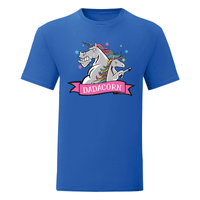 Тениска "Daddy Unicorn" (мъжка) - small - 14