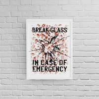 Постер с рамка "Emergency Glass" - small - 0