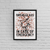 Постер с рамка "Emergency Glass" - small - 1