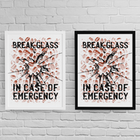 Постер с рамка "Emergency Glass" - small - 2