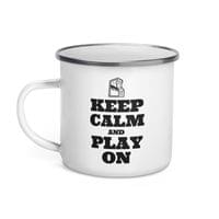 Емайлирано канче "Keep Calm And Play On" - small - 1
