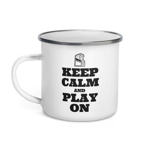 Емайлирано канче "Keep Calm And Play On" - 2