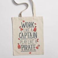 Еко чанта "Play Like A Pirate" - small - 0