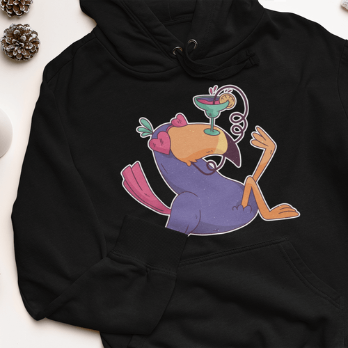 Дамска худи рокля &amp;quot;Drinking Toucan&amp;quot; - 1
