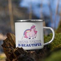 Емайлирано канче "Beautiful weird" - small - 4