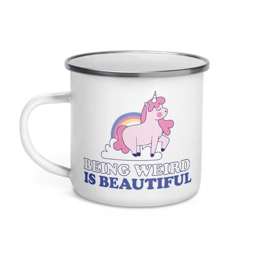 Емайлирано канче "Beautiful weird" - 2