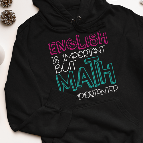 Дамска худи рокля &amp;quot;English vs. Maths&amp;quot; - 1