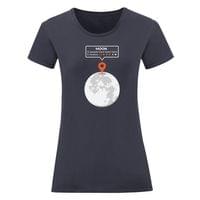 Дамска тениска "Location The Moon" - small - 4 Дамска тениска "Location The Moon" - small - 4