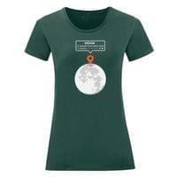 Дамска тениска "Location The Moon" - small - 1 Дамска тениска "Location The Moon" - small - 1
