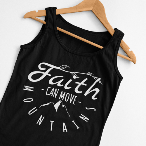 Мъжки потник "Faith Can Move Mountains" - 2