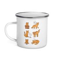 Емайлирано канче "Котешки настроения" - small - 1