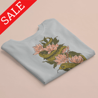 Ватирана блуза "Floral snake" (Сиво или Горско зелено,),... - small - 1