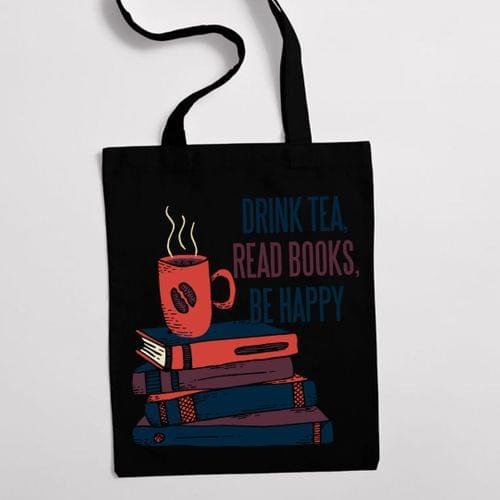 Eко чанта "Read Books, Be Happy" - 2