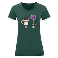 Дамска тениска "Coffee and Wine" - small - 3
