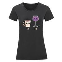 Дамска тениска "Coffee and Wine" - small - 1