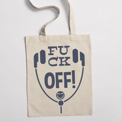 Еко чанта "Fuck Off" - 2
