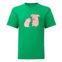 Тениска "Двете прасенца" (детска) - small - 1