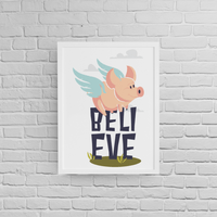 Постер с рамка "Believe" - small - 1