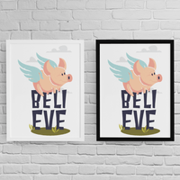 Постер с рамка "Believe" - small - 2