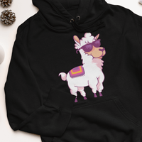 Дамска худи рокля "Cartoon Llama" - small - 0