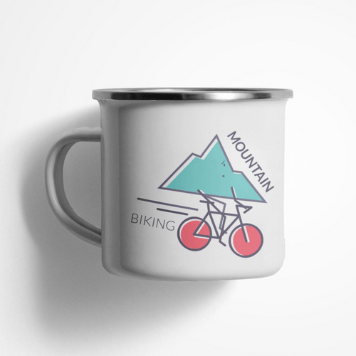 Емайлирано канче "Mountain Biking" - 2