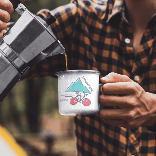 Емайлирано канче &amp;quot;Mountain Biking&amp;quot; - 1