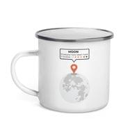 Емайлирано канче "Location The Moon" - small - 1