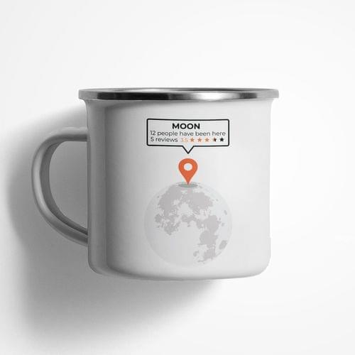 Емайлирано канче &amp;quot;Location The Moon&amp;quot; - 1