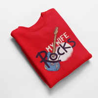 Ватирана блуза "My Wife Rocks" - small - 1