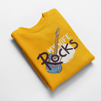 Ватирана блуза "My Wife Rocks" - small - 3