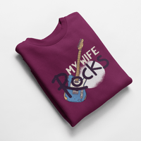 Ватирана блуза "My Wife Rocks" - small - 4