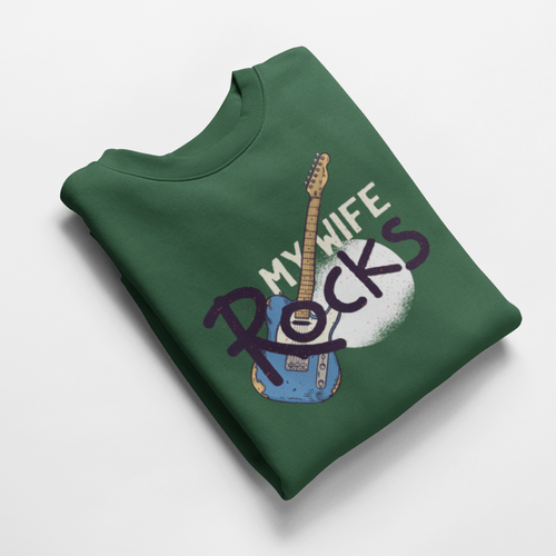 Ватирана блуза &amp;quot;My Wife Rocks&amp;quot; - 1