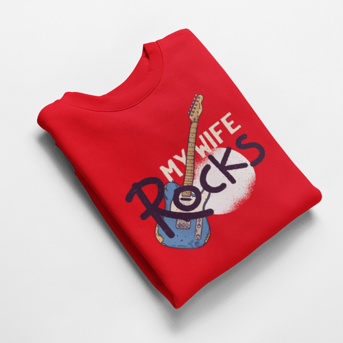Ватирана блуза "My Wife Rocks" - 2