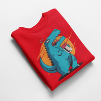 Ватирана блуза "T-Rex отваря буркан" - small - 2