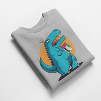 Ватирана блуза "T-Rex отваря буркан" - small - 4