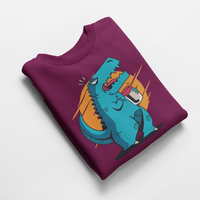 Ватирана блуза "T-Rex отваря буркан" - small - 5