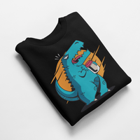 Ватирана блуза "T-Rex отваря буркан" - small - 7