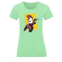 Тениска "Unicorn Biker" (дамска) - small - 4