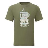 Мъжка тениска "Coffee Code" - small - 2