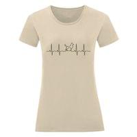 Дамска тениска "Heartbeat: Куче" - small - 2