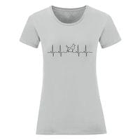 Дамска тениска "Heartbeat: Куче" - small - 6