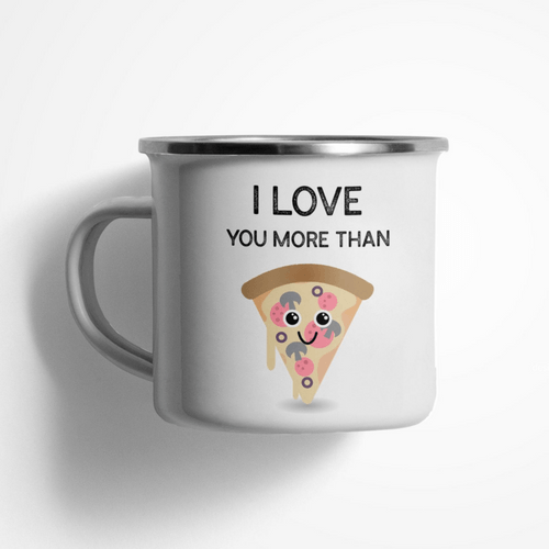 Емайлирано канче &amp;quot;More Than Pizza&amp;quot; - 1