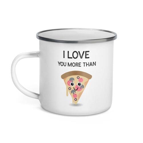 Емайлирано канче "More Than Pizza" - 2